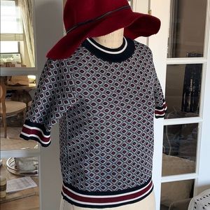 MNG Short Sleeve Knit Top - Size M